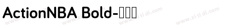 ActionNBA Bold字体转换